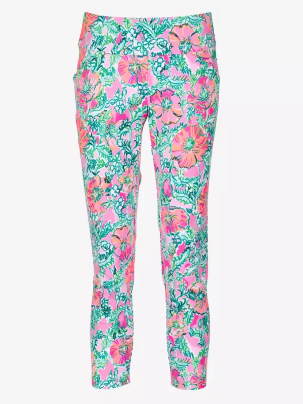 LILLY PULITZER Corso Floral Fairway 25" Women's Golf Pants Size 14 BRAND NEW